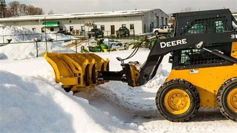 snow plowing with skid steer|skid steer snow plow mount.